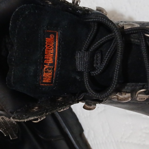 Harley Davidson Steel toed Biker Boots SIZE 7 - Picture 2 of 7